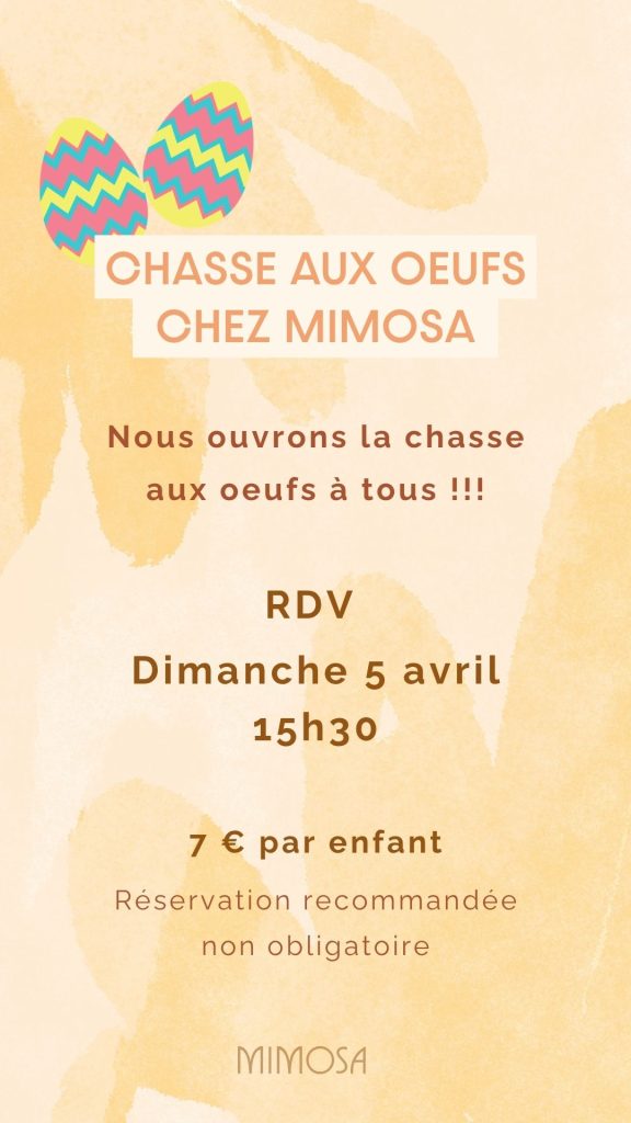 Chasse aux oeufs Mimosa